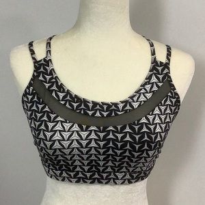 Victoria Sport bra black and white. Sz L